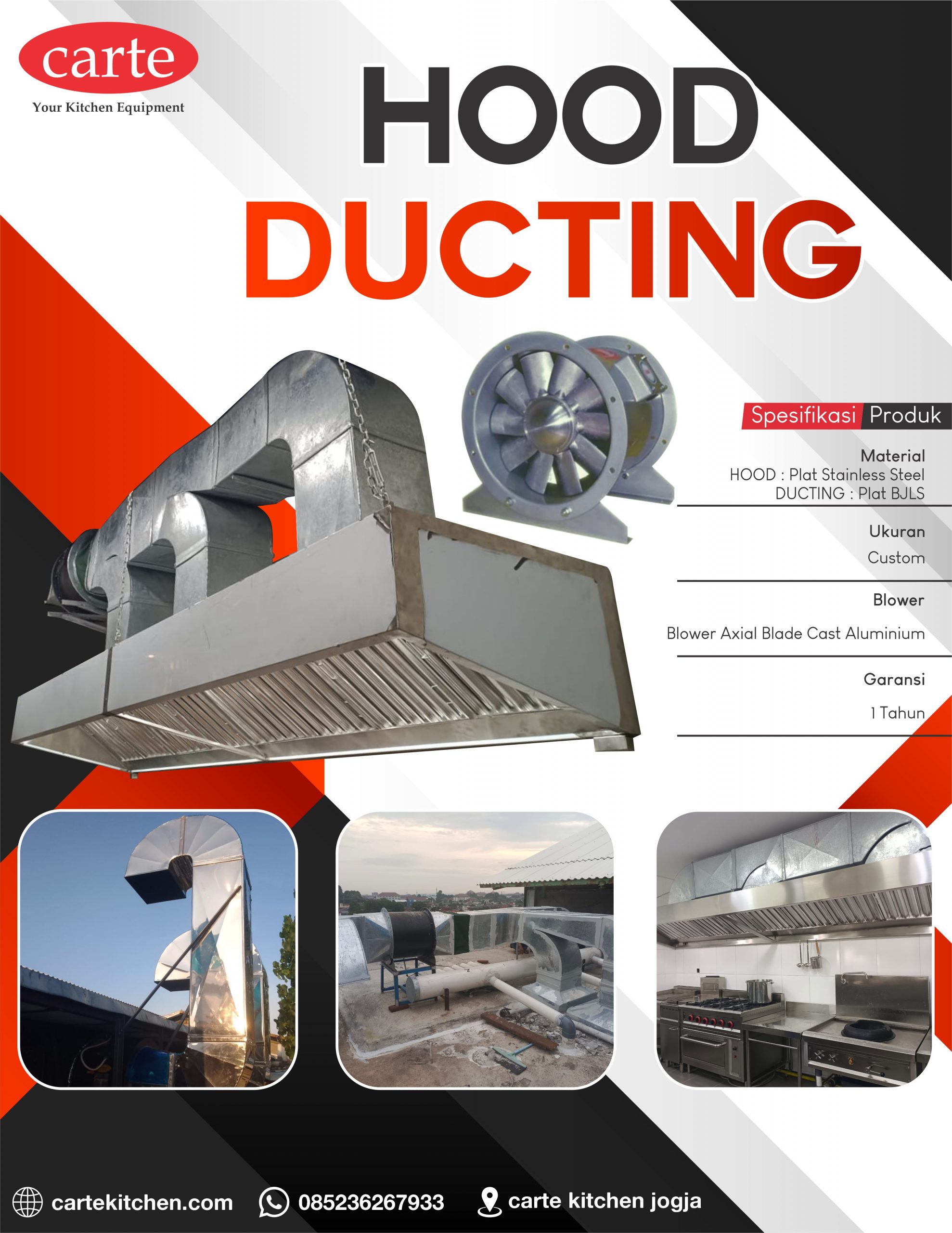 Solusi Profesional untuk Pemasangan Hood Ducting Stainless Steel Restoran Anda