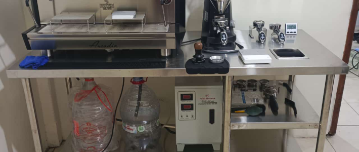 Meja kopi di Jogja